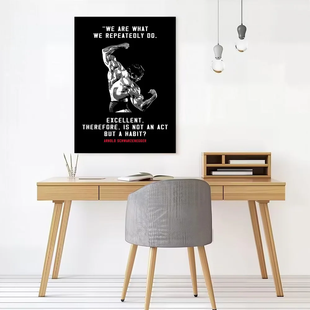 Arnold Motivation Poster Canvas Wall Art Custom Photo Print Modern Painting for Fans Decor Luxury Decoration Bedroom Accessories