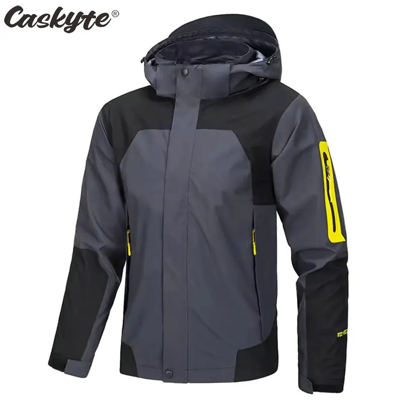 

New CASKYTE Man's Outerwear Mountain Bike Waterproof Coat Cycling Jacket Road MTB Bicycle Clothing Chaqueta De Senderismo Hombre