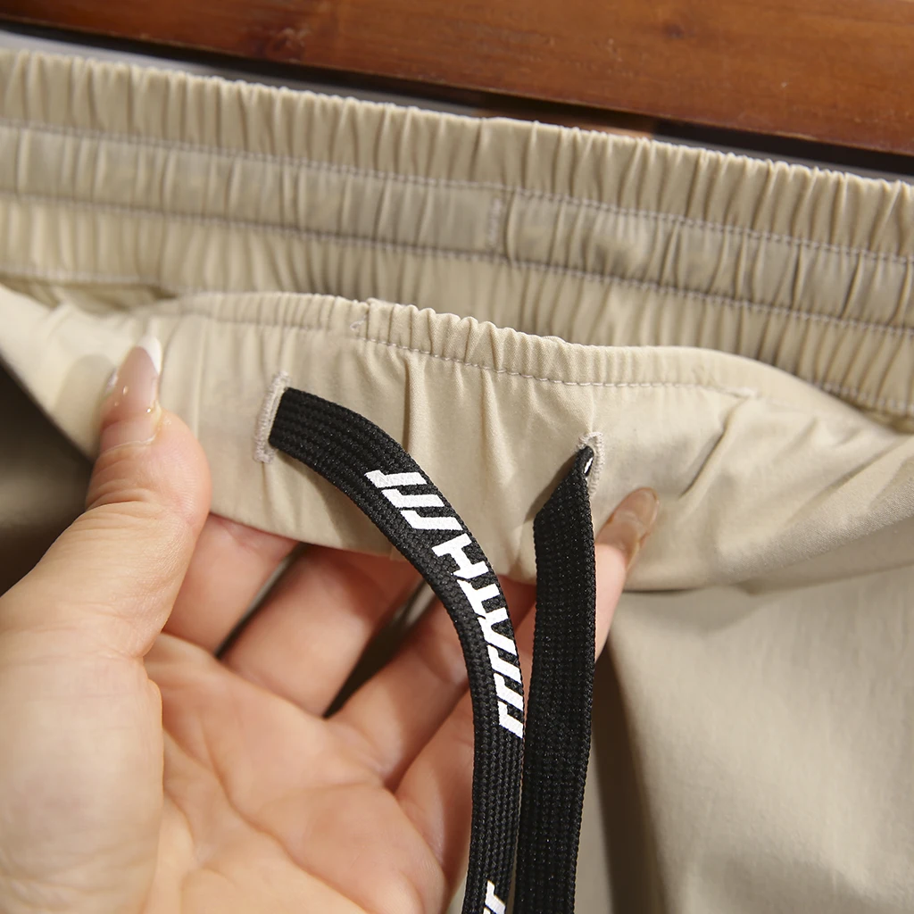 Ультра удобные 3D облегающие мужские уличные эластичные повседневные брюки, прямые длинные брюки, дышащий нейлон