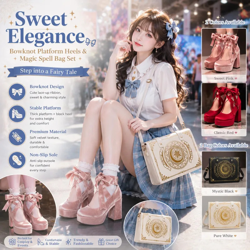 Magic Book Transparent Ita Bag Lolita Large Capacity Crossbody Shoulder Bag Student Messenger Purse Anime Cosplay Daily Handbag
