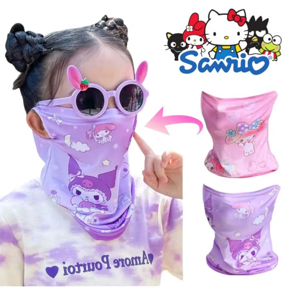 

Summer Children's Fashion Accessories, Cartoon Pattern Design Clothing, Ice Silk Sunscreen Masks