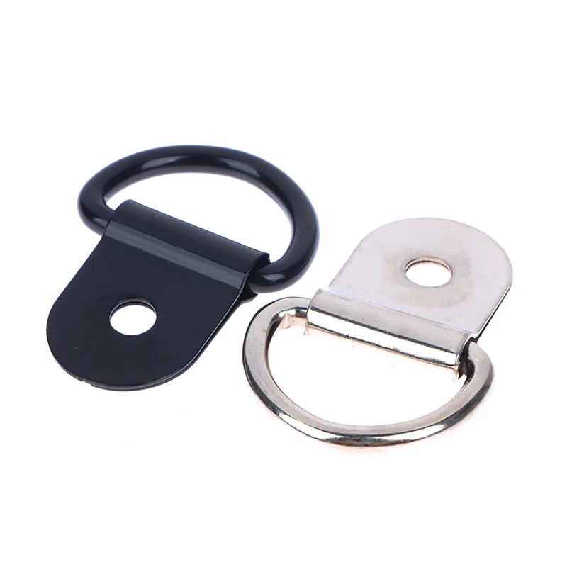 10pcs Stainless Steel D Shape Pull Hook Tie Down Anchors Ring Iron Cargo Tie Down Ring For Trailers RV Boats Accessories image 2