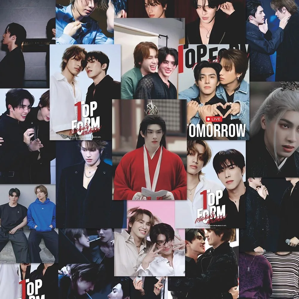 60PC/SET Smartboom Photo Sticker Thai TV Top Form Drama Stills Hand Account Materials Notebook Phone DIY