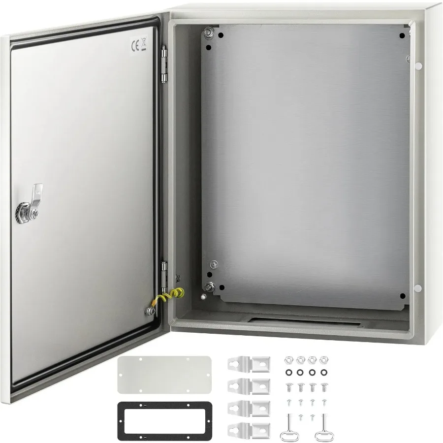 

NEMA Steel Enclosure 20 x 16 x 6'' NEMA 4X Steel Electrical Box IP66 Waterproof and Dustproof Outdoor Indoor Electrical Juncti