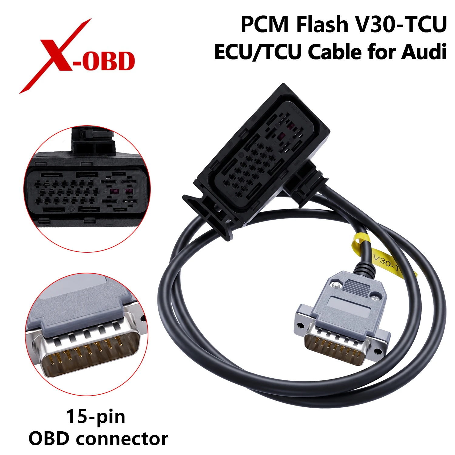 PCM Flash V30-TCU ECU TCU Cable for Audi VW DSG Bench OBD Flashing Tool MED9 MED17 DQ250 DQ500 Tuning Interface