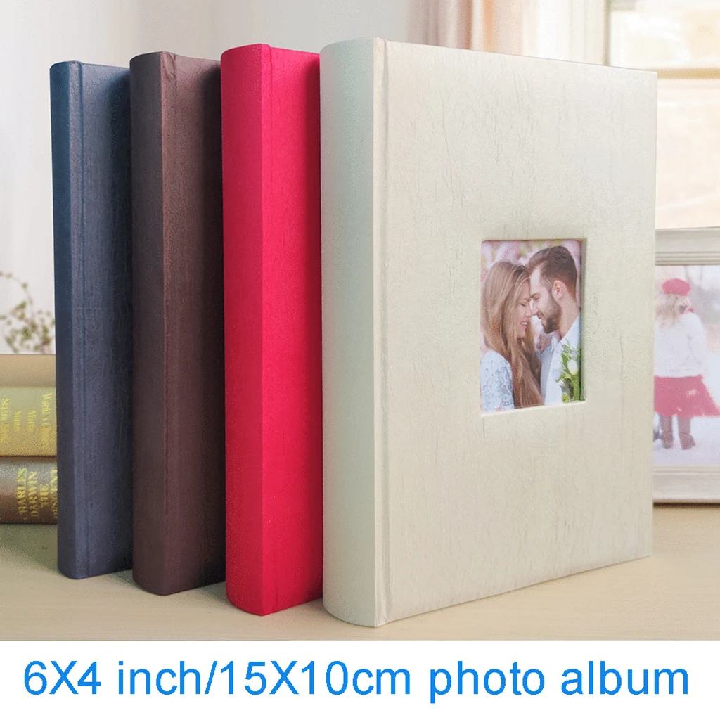 

300 Couple Photo Albums 6X4”/10X15cm Interstitial White Inner Page with Message Area Album for Wedding Album Family Photo Album