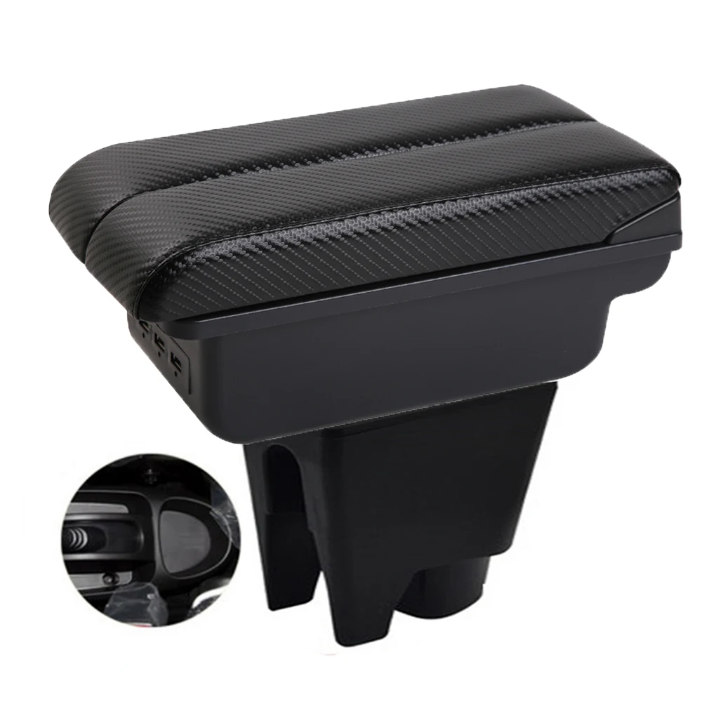 Reposabrazos para Coche Citroen C1 Peugeot 107 Toyota Aygo BJ, Caja de Reposabrazos Central, Caja de Almacenamiento, Soporte para el Codo para Conductores y Pasajeros