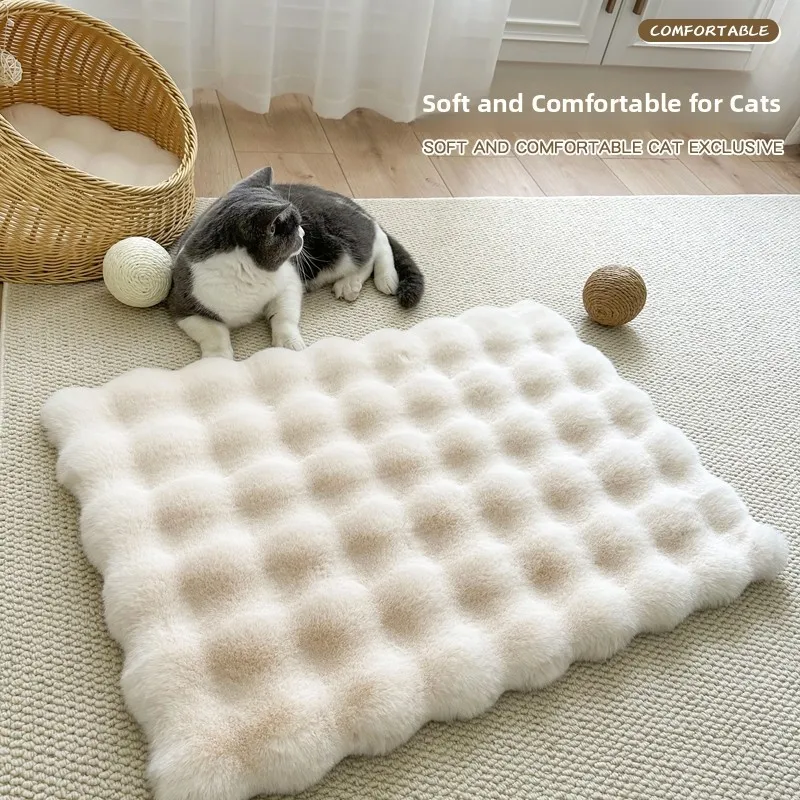 

Plu Pet Mat Dog Bed S Pad Всесезонное теплое одеяло для клетки для собак Мягкий бархатный материал Нескользящий бот из ПВХ