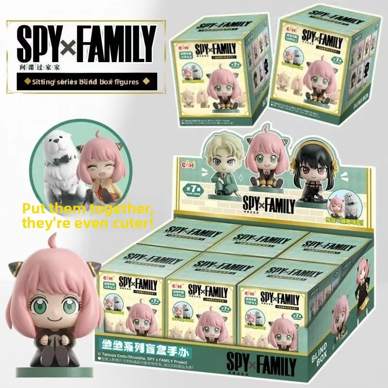 

SPY FAMILY Anya Forger Anime Cartoon Cute Doll Figure Creative Kawaii 2D Trendy Toy Blind Box Toy Desktop Decoration Gift