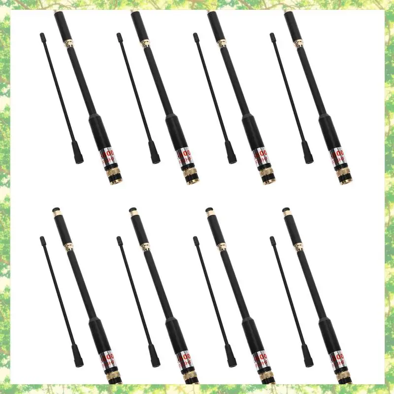 Smart-8X AL800 UHF VHF Telescopic เสาอากาศ BNC คุณภาพสูงสําหรับ Kenwood วิทยุแบบพกพา TK-208 TK-308 สําหรับ Icom IC-V85