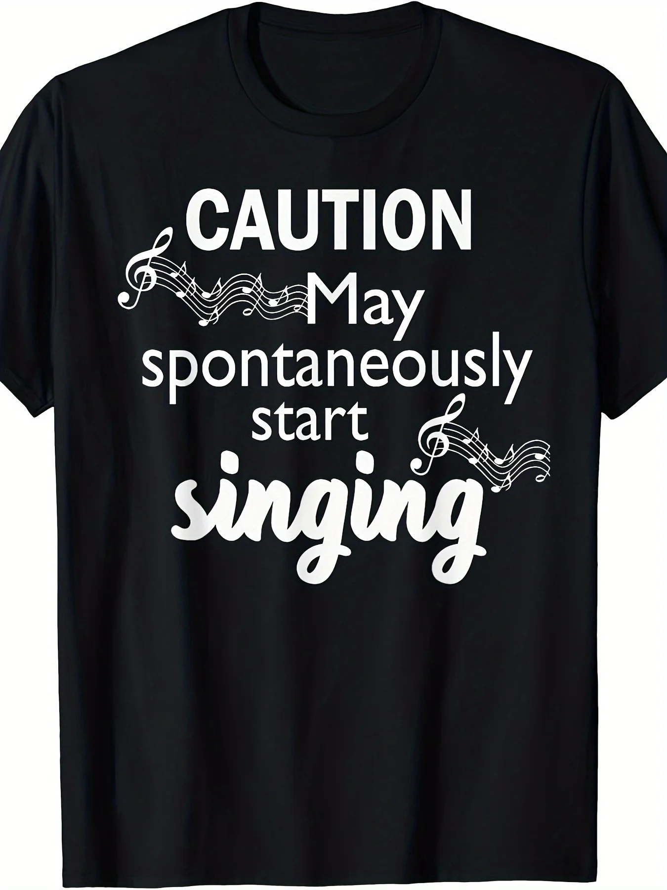 Singing Music Enthusiast T-Shirt Gift - Beware of Those T-Shirts That Might Sing.Jpg Same Style for Men and Women 2025 Summer Short-Sleeve Printed T-Shirt Pure