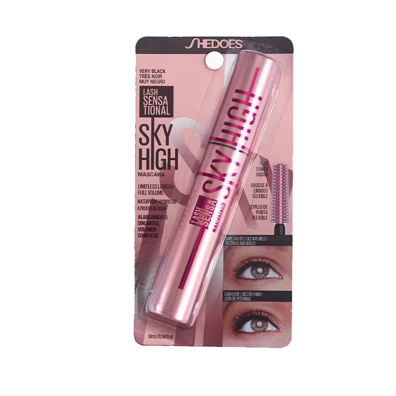 Occhio snello rosa nero, impermeabile e resistente al sudore, non facile da sbavare, facile da applicare per creare ciglia naturali ricci