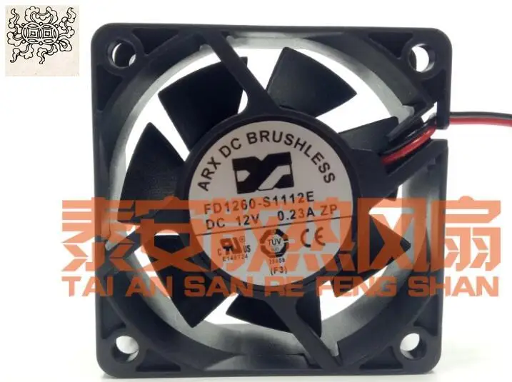 

Ltsf For ARX FD1260-S1112E DC 12V 0.23A 60x60x25mm 2-Wire Server Cooling Fan