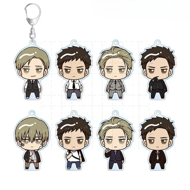 

Anime Yashiro Domeki Chikara Keychain Doll Game Acrylic Keyring Pendant for Gift