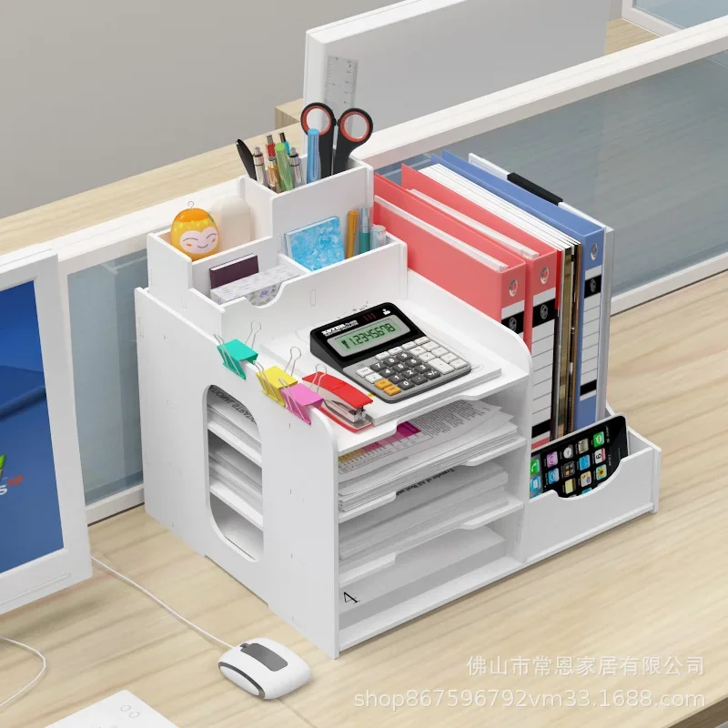 

Office File Storage Rack Multi-Layer Simple Desktop A4 File Storage And Organization Rack Data Rack