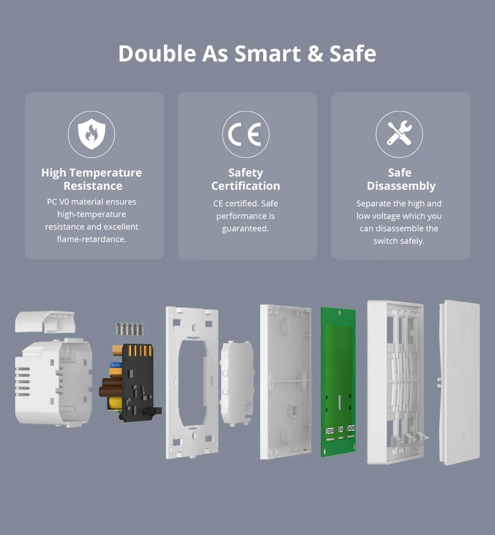 SONOFF M5 Matter 86/120 مفتاح حائط ذكي ثنائي الاتجاه EWeLink مفتاح التحكم عن بعد مع Alexa Google Home Alice Smart Homekit