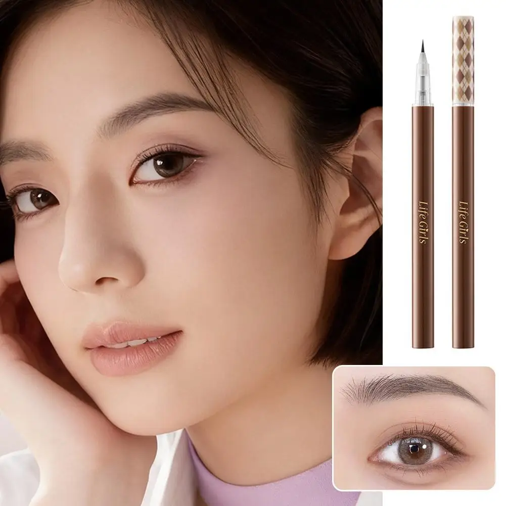 3 색 1pc 눈썹 펜 방수 팁 눈썹 펜 블랙 눈썹 문신 방수 펜 눈썹 액체 메이크업 연필 J5R8