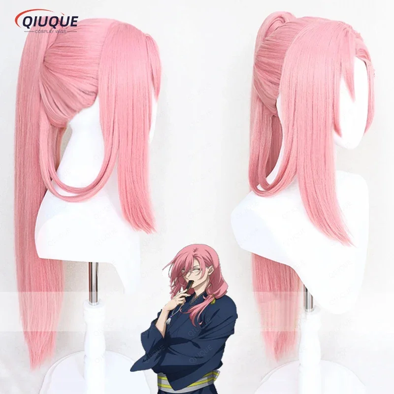 Sk∞ cherry blossom cosplay wig long straight wig tail pink heat resistant Sk8 the Infinity SK eight wigs wig cap