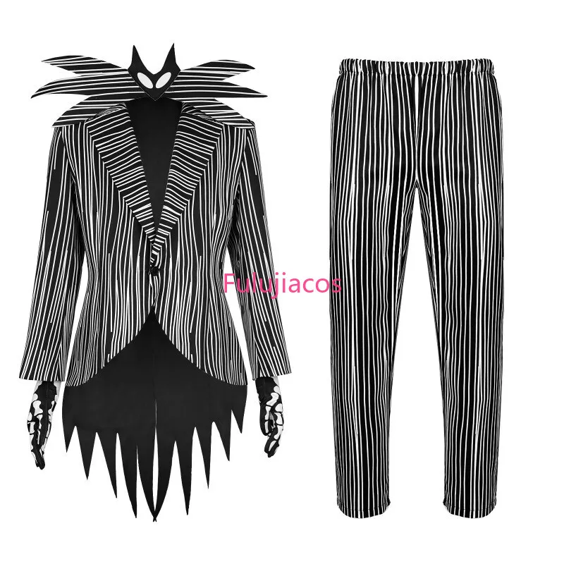 

Fulujiacos Jack Skelington Uniform Cosplay Costume