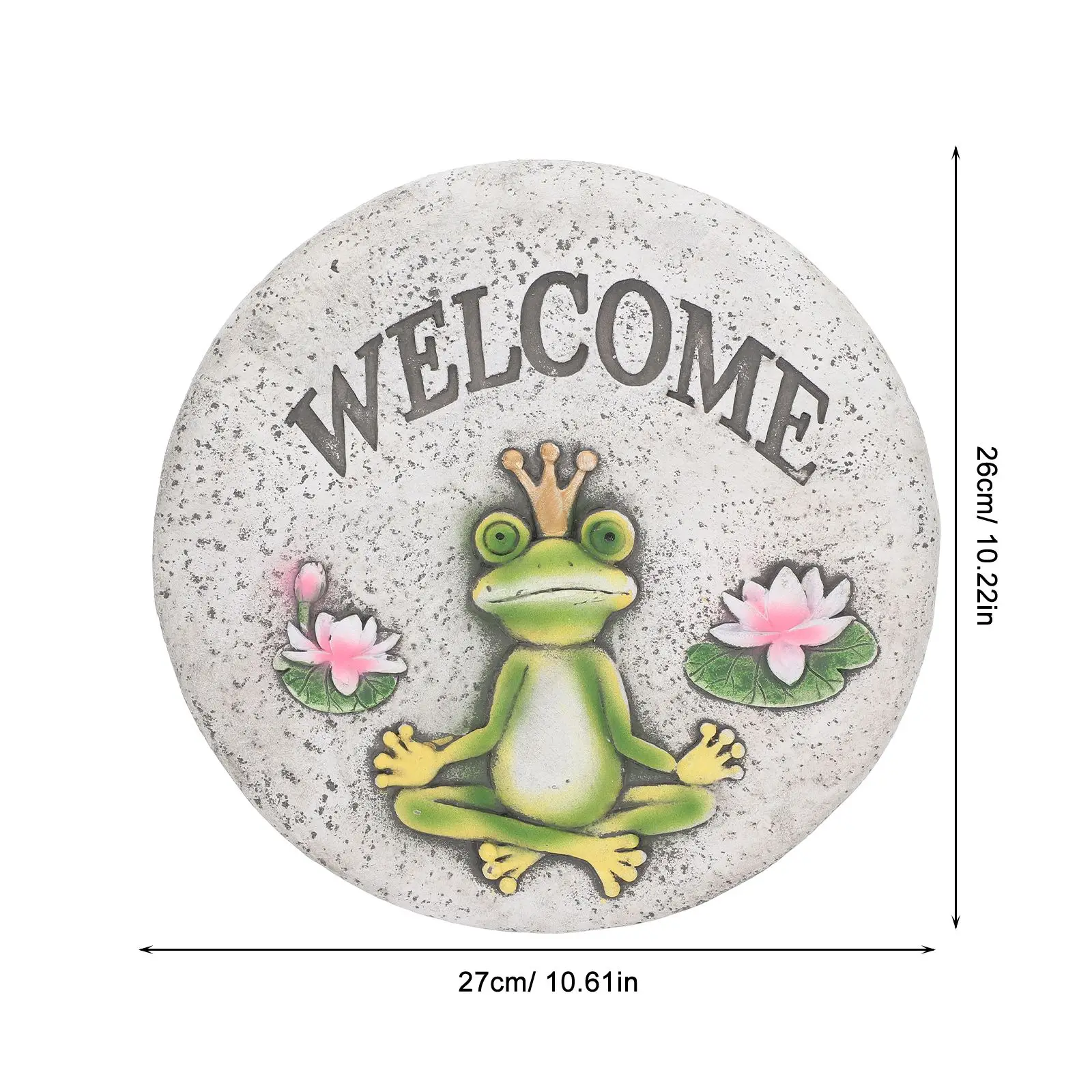 Garden Stepping Stone Outdoor Walkway Stepping Stone for Garden Cement Pave Ornament for Backyard Stepping Stone for Walkway