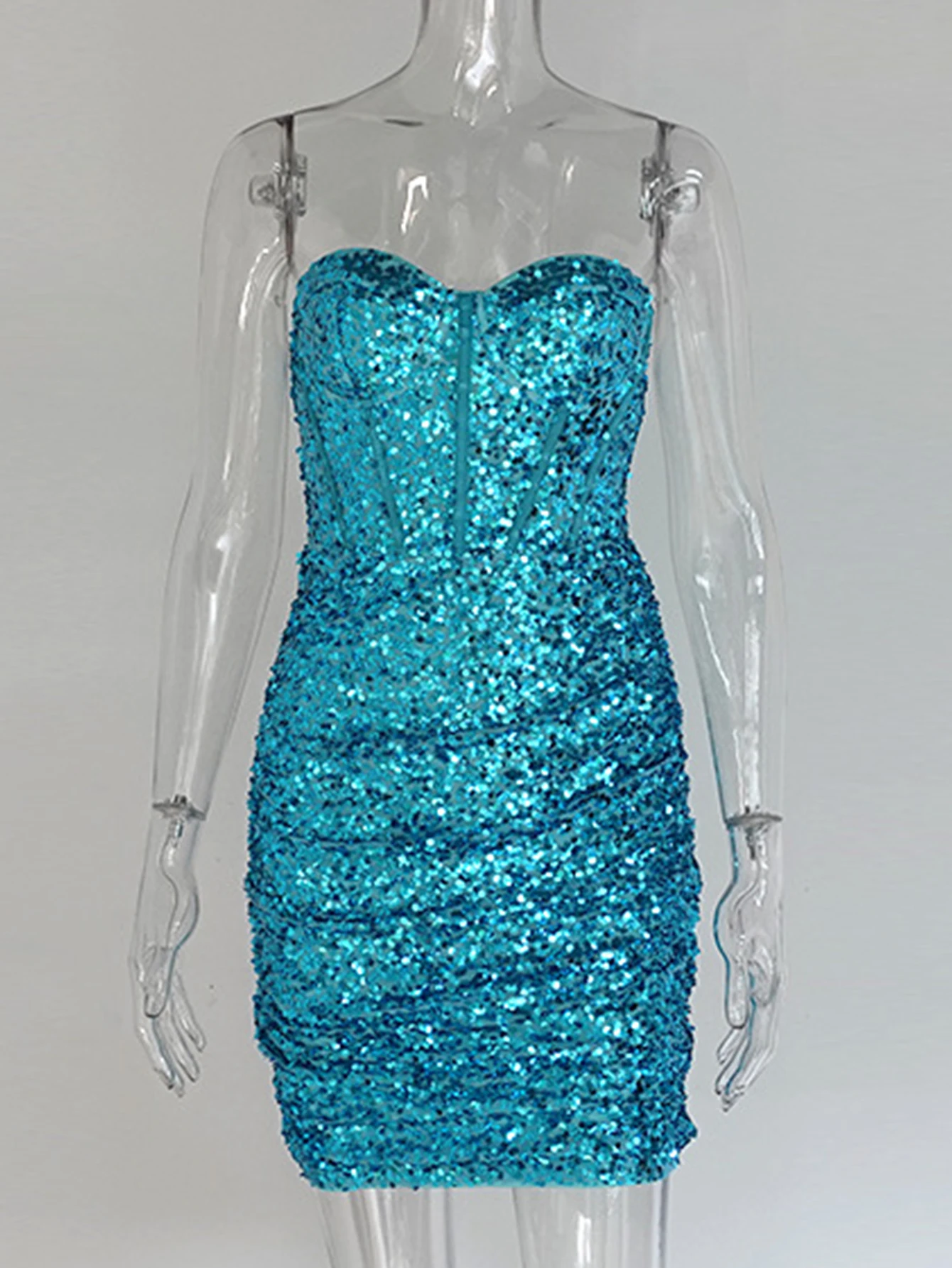 Sexy backless pailletten sommer kleid frauen elegante geburtstag abend party kleider frau nachtclub bodycon kurze kleider vestidos