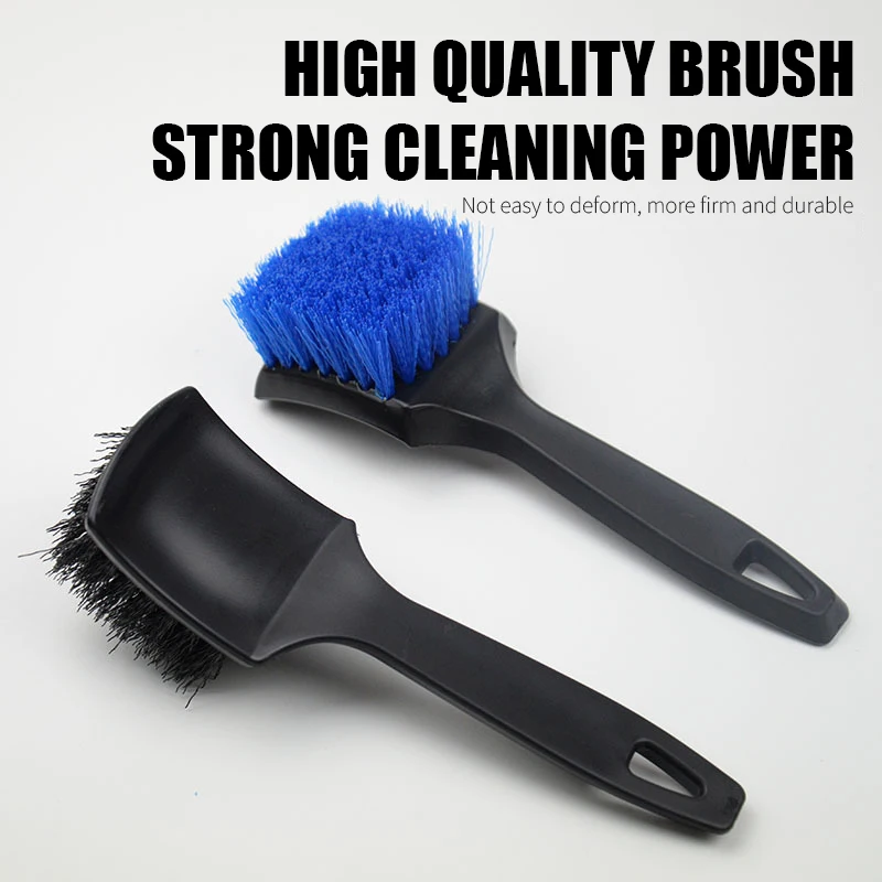 Tire Brush Hard Bristle Brush Car Beauty Brush Cleaning Brush Multi-functional Wheel Rim Foot Pad Fabric Cleaning Brush image 6