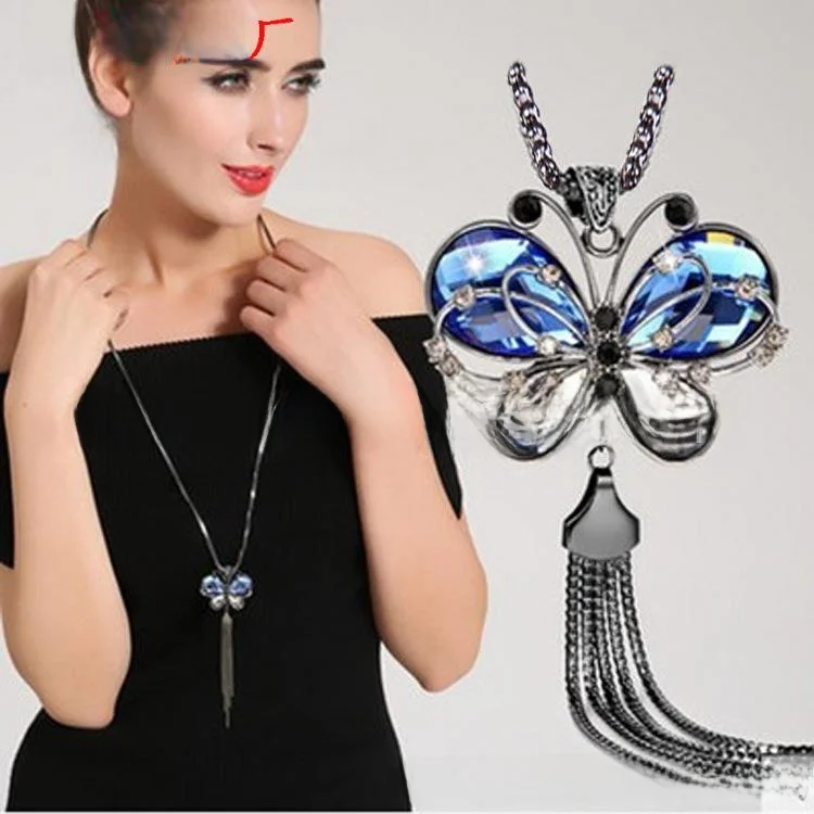 

Модный длинный свитер с цепочкой, ожерелье для женщин, роскошные персональные осенне-зимние украшения, трансграничные Ss