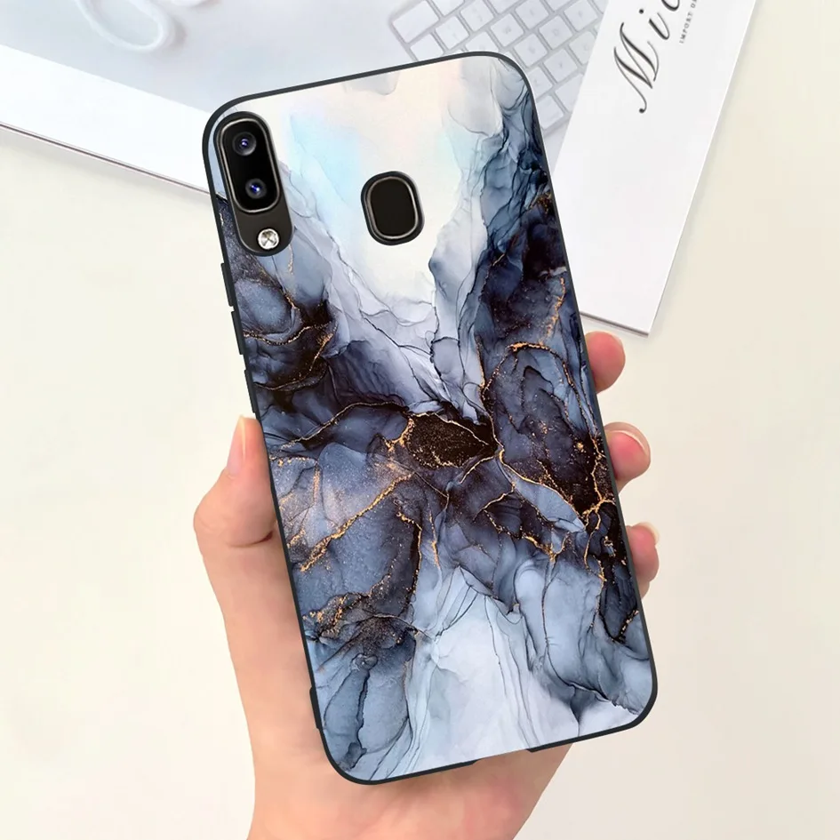 For Samsung Galaxy A20S Case SM-A207F Flower Cover New Design Soft Silicone Shockproof Bumper For Samsung A20 A20e A 20 S Fundas
