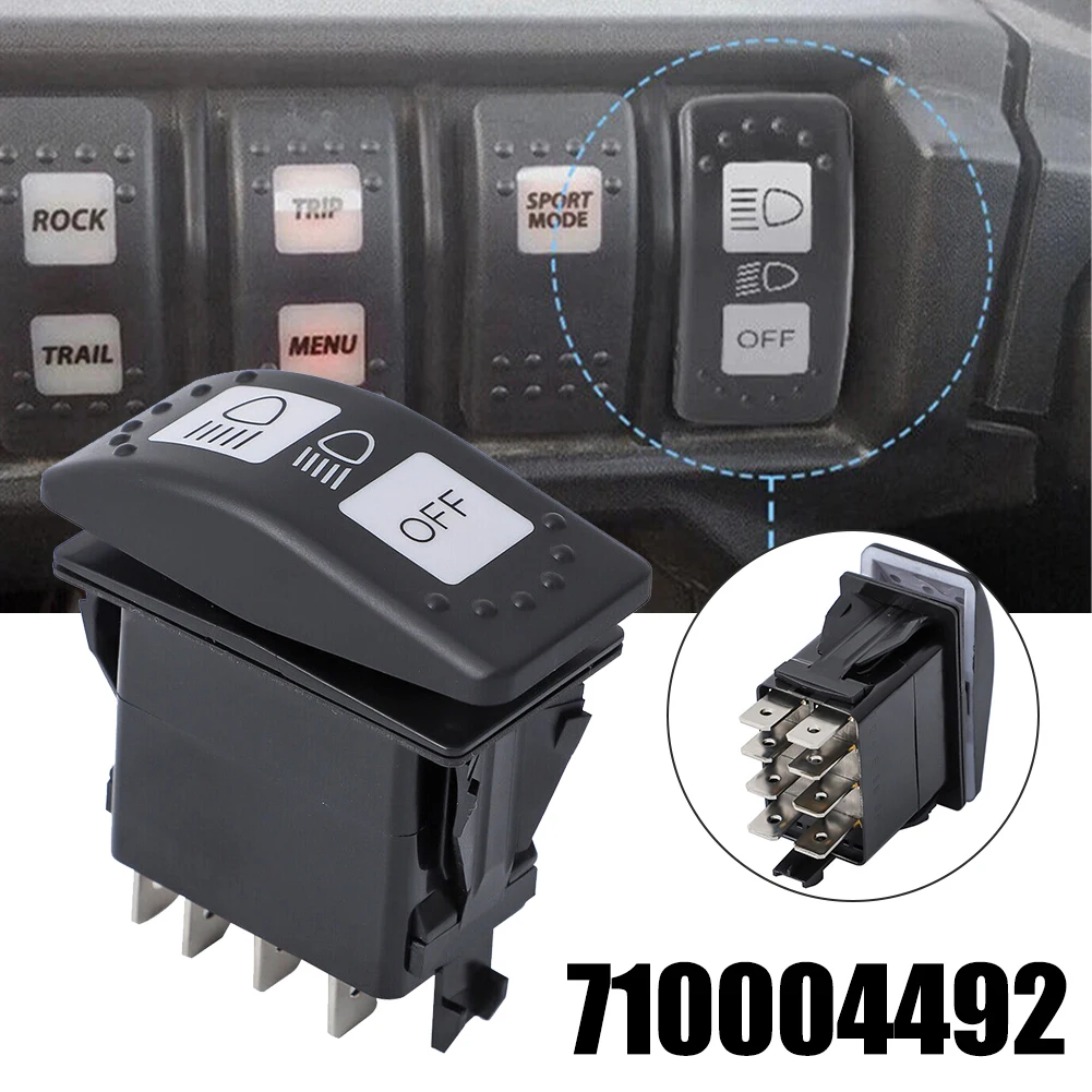 1 Pcs Car Headlight Switch With Blue Light For Can Am For Defender HD10 X3 For Trail Sport 20A OEM 71004492 Auto Accessories