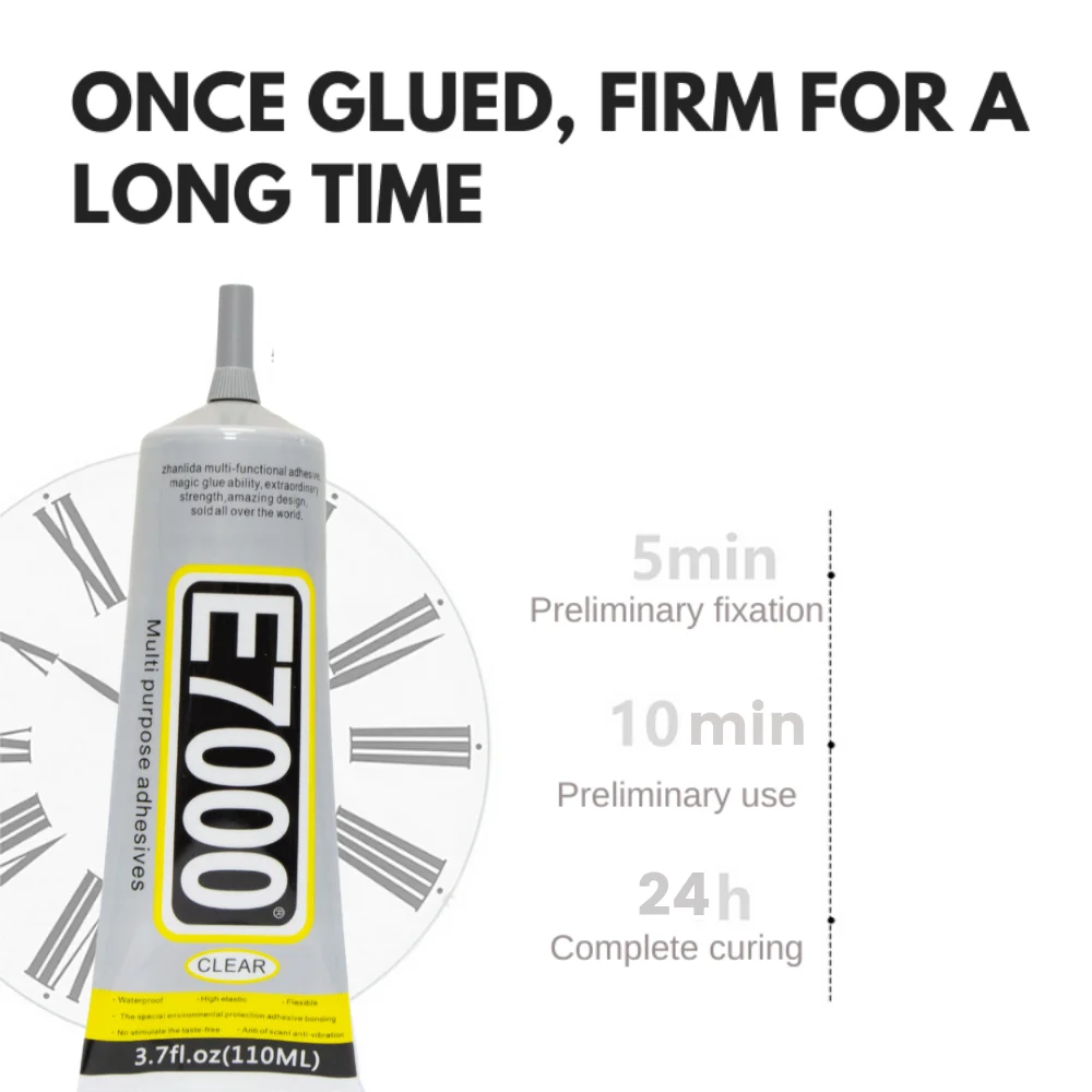 E7000 50/110ML Clear Contact DIY Cloth Fibre Fabric Adhesive Multipurpose Wedding Dress Leather Bag Diamond Glass Glue