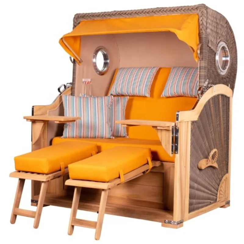 

High-quality factory supply folding rattan beach chair