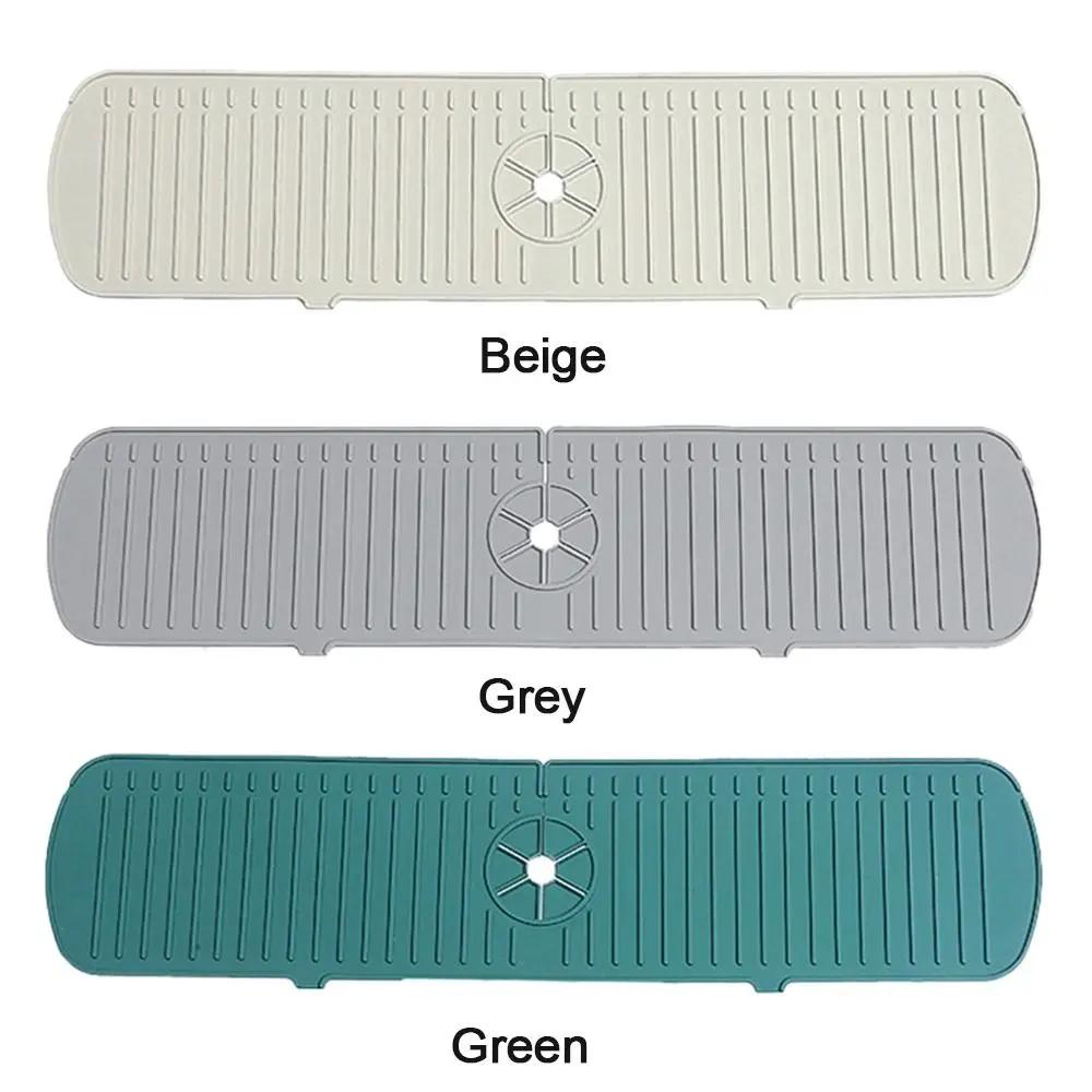 Useful Drying Mat Water Catcher Faucet Mat Sink Splash Guard Draining Pad Countertop Protector
