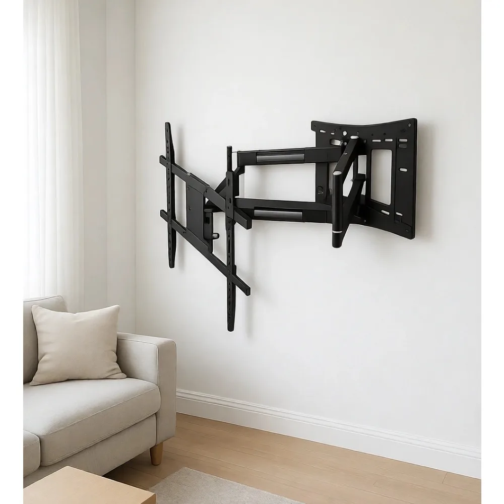 

Угловое настенное крепление для телевизоров с удлиненной ручкой, для плоских экранов 42-90 дюймов, сверхпрочное, с полным диапазоном движения, максимальное расширение 120 фунтов