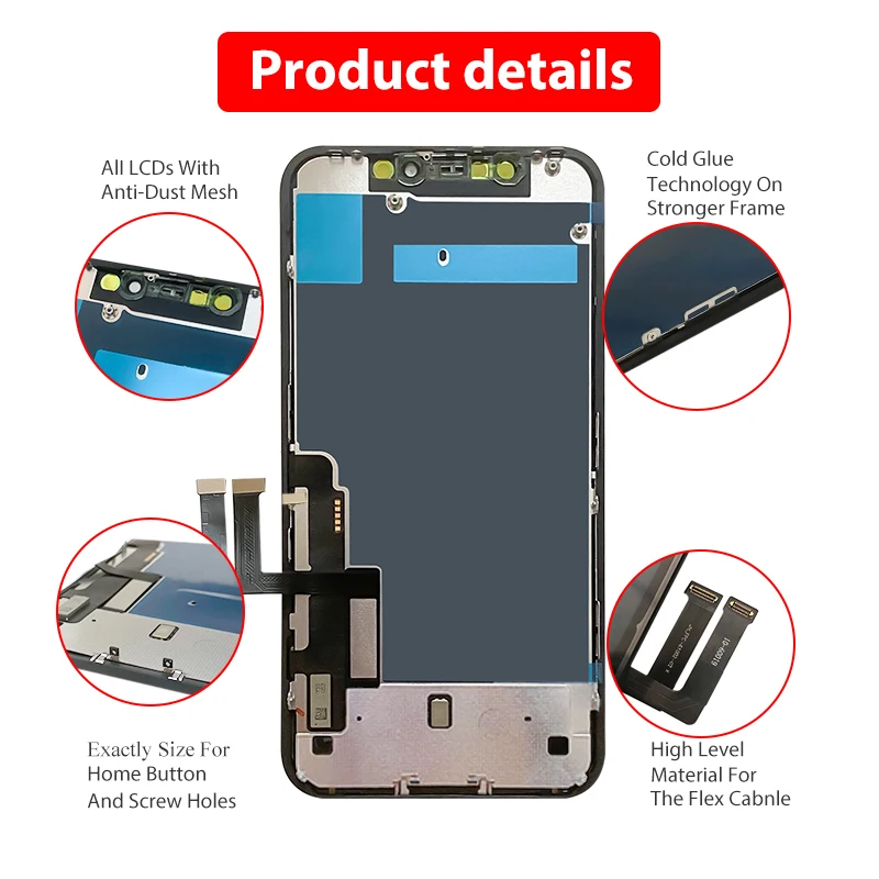 2PCS INCELL LCD Ecran For iPhone 11 Display Touch Screen A2221 A2111 A2223 Digitizer Pantalla Replacement Assembly No Dead Pixel