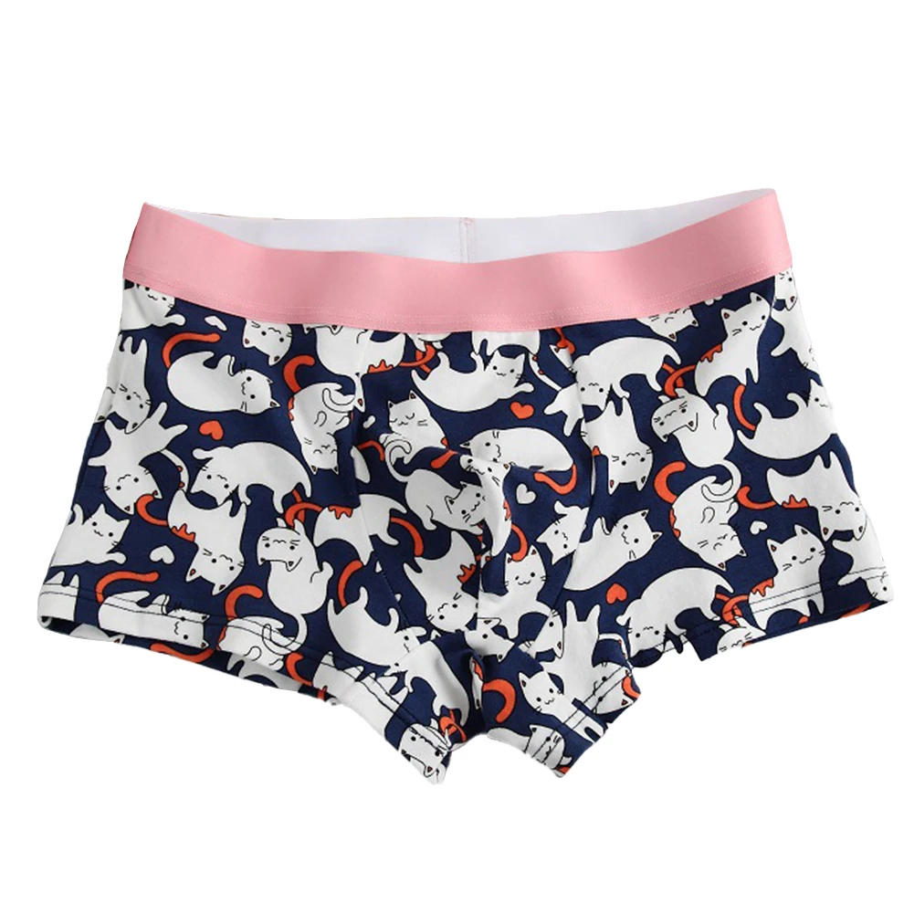 

Fashion Underwear Boxer Briefs Underwear 1pcs All Season Beach Breathable Cartoon Printing Casual Cotton Silky