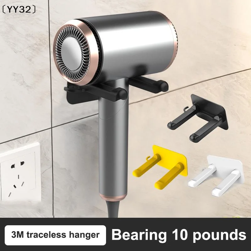 1/3 Stück Wandmontierter Haartrocknerhalter aus Weltraumaluminium, Aufbewahrungsregal für Badezimmer-Haartrockner, Organizer zum Aufhängen〔YY32〕