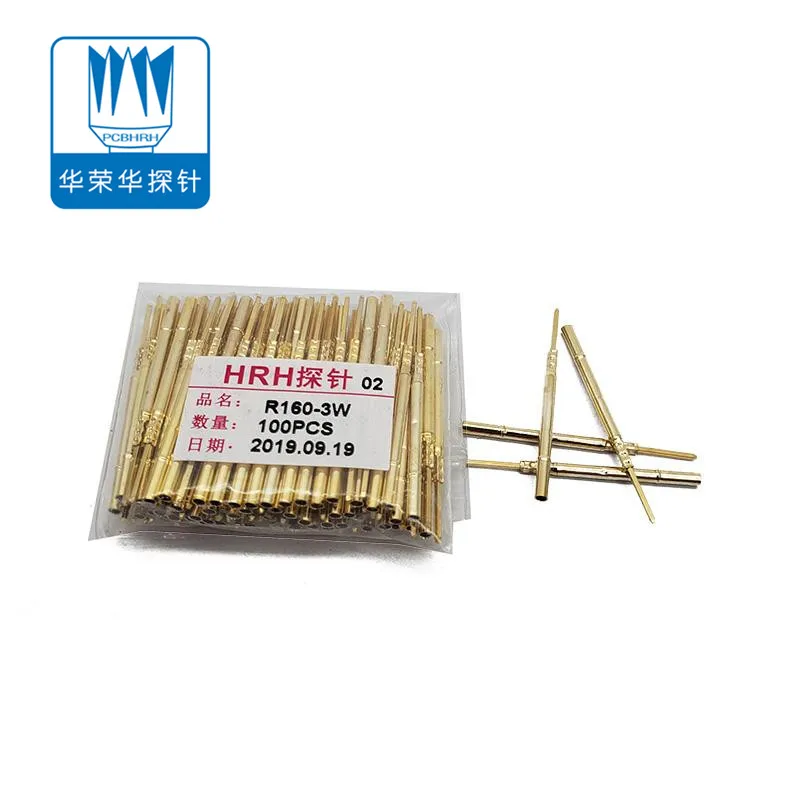 100Pcs R160 Series Test Probe Receptacle Length 32.7 MM Pogo Pin Connection FOR P160 / PA160 Spring Loaded Bare PCB