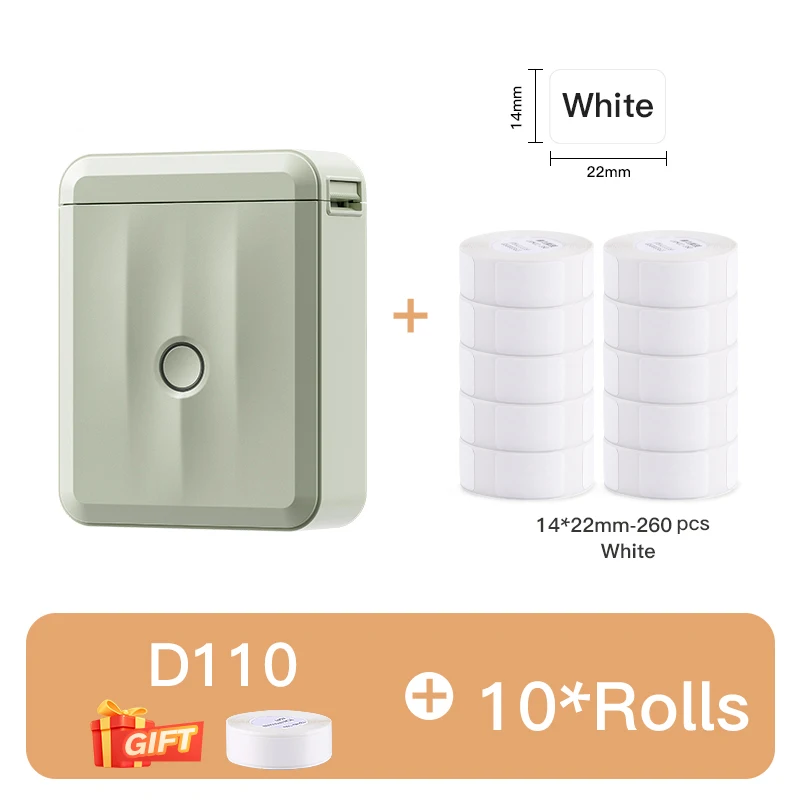 Niimbot d110 mini impressora térmica portátil d11 d101 h1 fabricante de adesivos de bolso inteligente auto-adesivo impressora de etiquetas bluetooth para casa