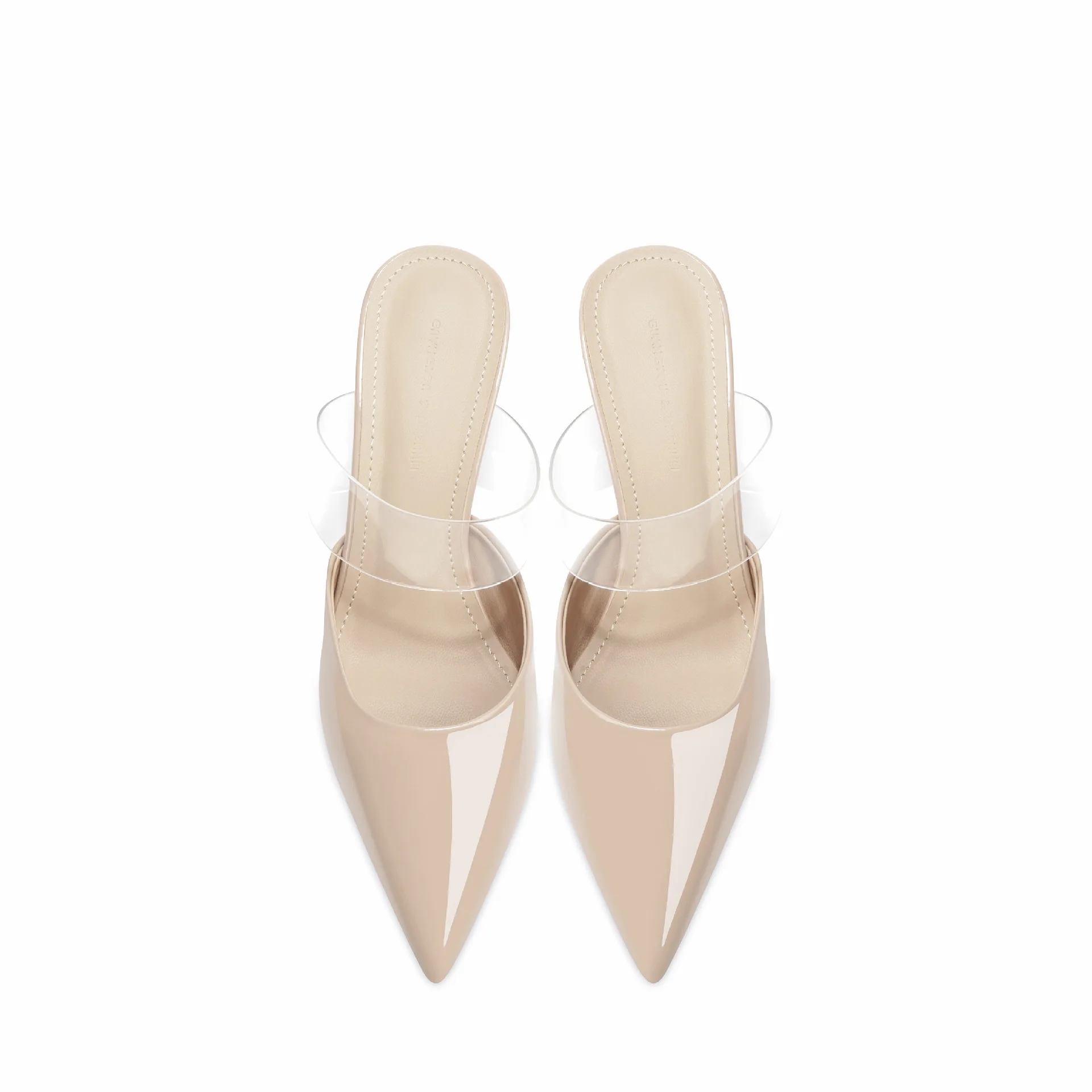 

Туфли-лодочки Bloomsteps из лакированной кожи телесного цвета, сексуальные, для светских мероприятий, с острым носком, на высоком каблуке, новая модель 2025 года, с закрытым носком, прозрачные ремешки, на шпильке, босоножки