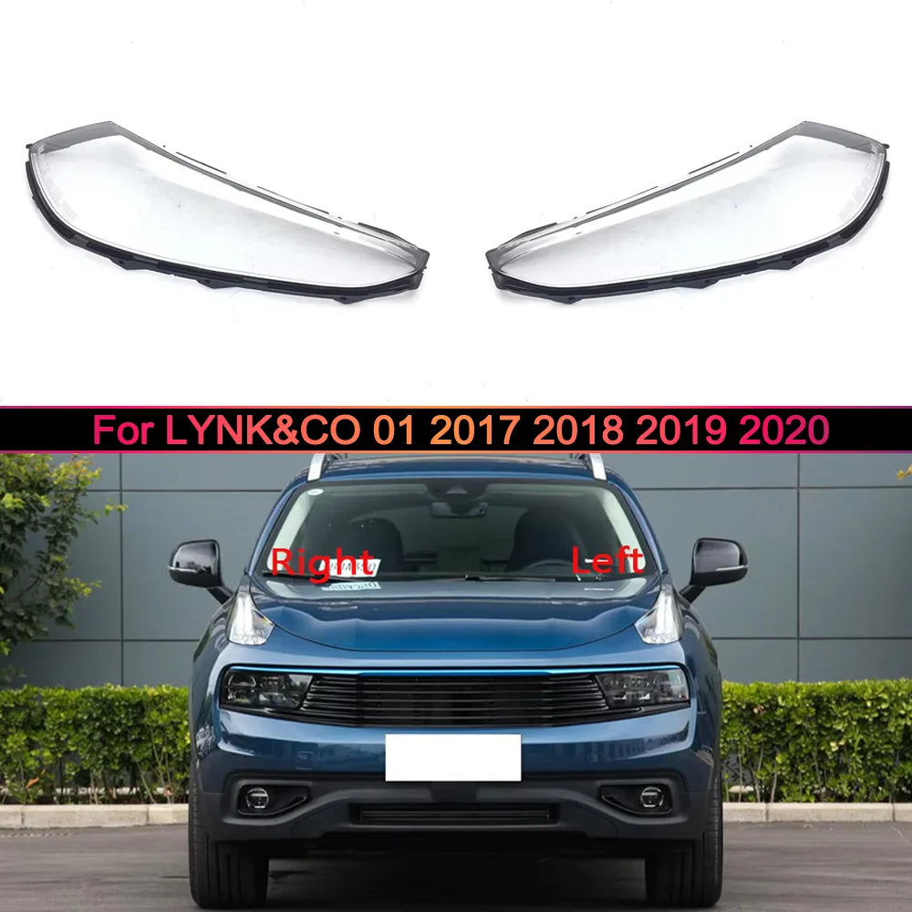 

Transparent Headlamp Shell Lampmask Lamp Shade Headlight Cover Replace The Original Lampshade 2017 2018 2019 2020 For LYNK&CO 01