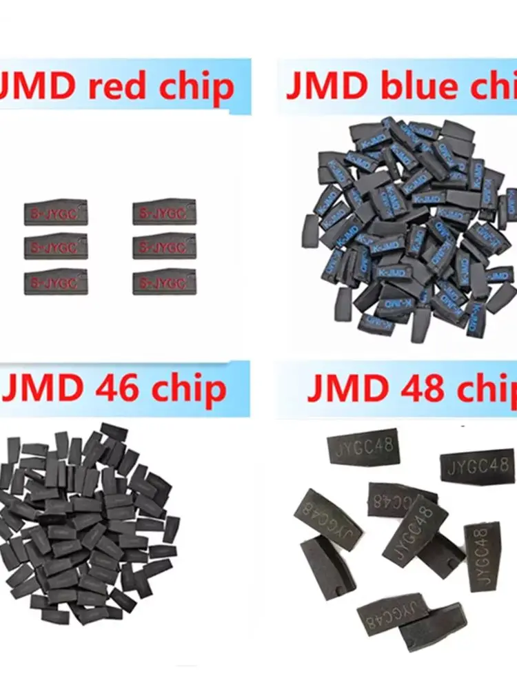 10pcs/lot JMD King Blue Chip Super Red Chip JMD48 JMD46 ID46 Car Key Chips for Handy Baby/E-baby Key Programmer