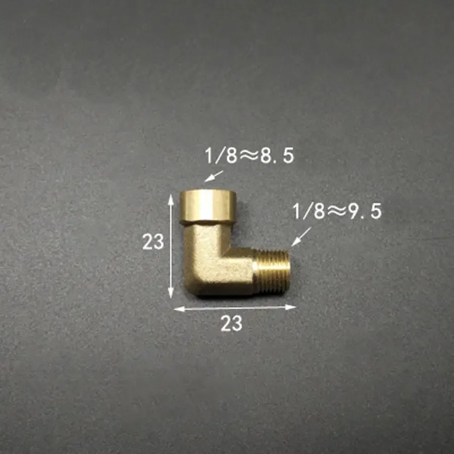 Mosiężny łokieć 90 stopni DN6 1/8 "BSP kobiecy męski złącze sprzęgające Adapter do montażu rur