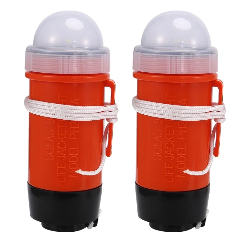 

2Pcs LED Life Jacket Emergency Light Surf Life Jacket Light LED Life Jacket Light Energy Saving Flashlight