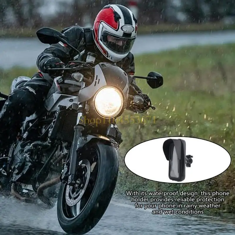 Giá đỡ điện thoại trên tay lái xe máy xoay 360 độ bán chạy nhất có tấm che nắng