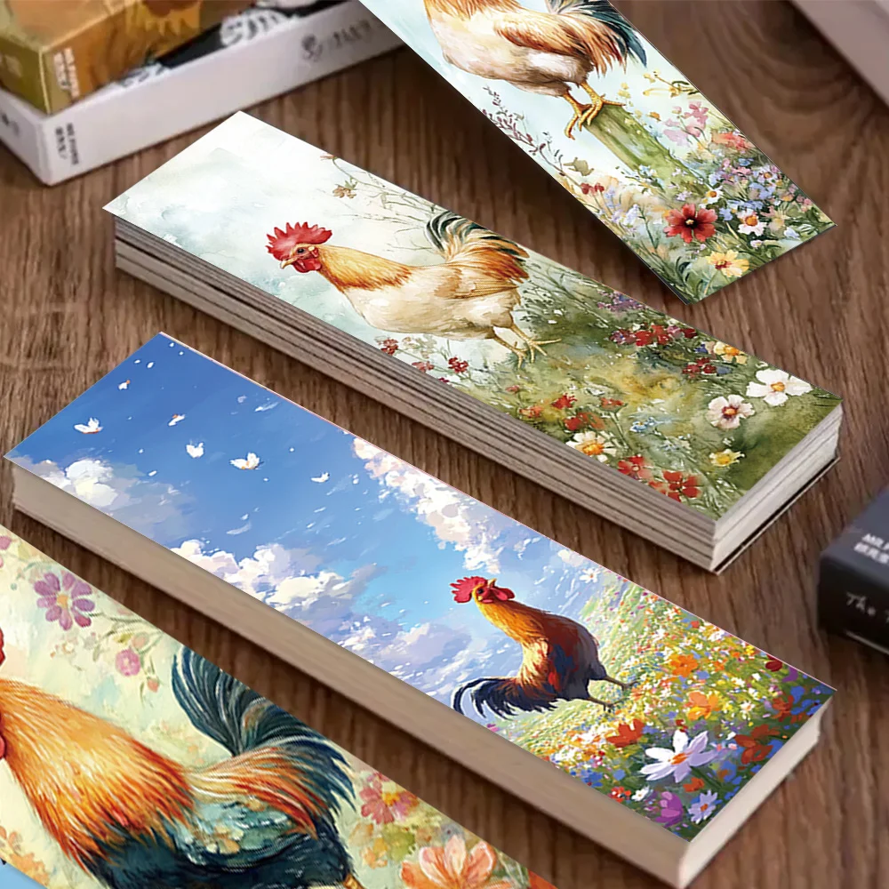 32pcs,pastoral fresh realistic theme Bookmarks, Christmas, Teacher Gift, Back-To-School Holiday Gifts, Creative Artistic Designs