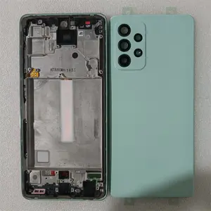 Bilashmart Middle Frame +Battery Door Cover Back Samsung Galaxy A52 4G 5G A52S A525 A526 A528 Phone Housing Case