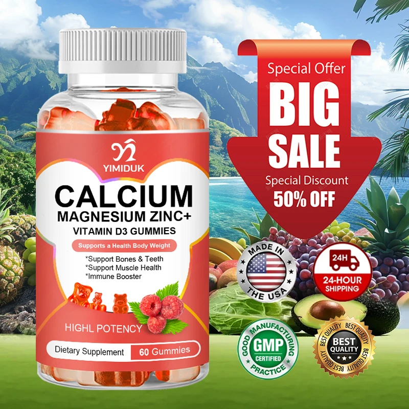 

Минеральные жевательные конфеты Tri-Action: формула с кальцием, магнием и цинком для здоровья костей, расслабления и поддержки иммунной системы