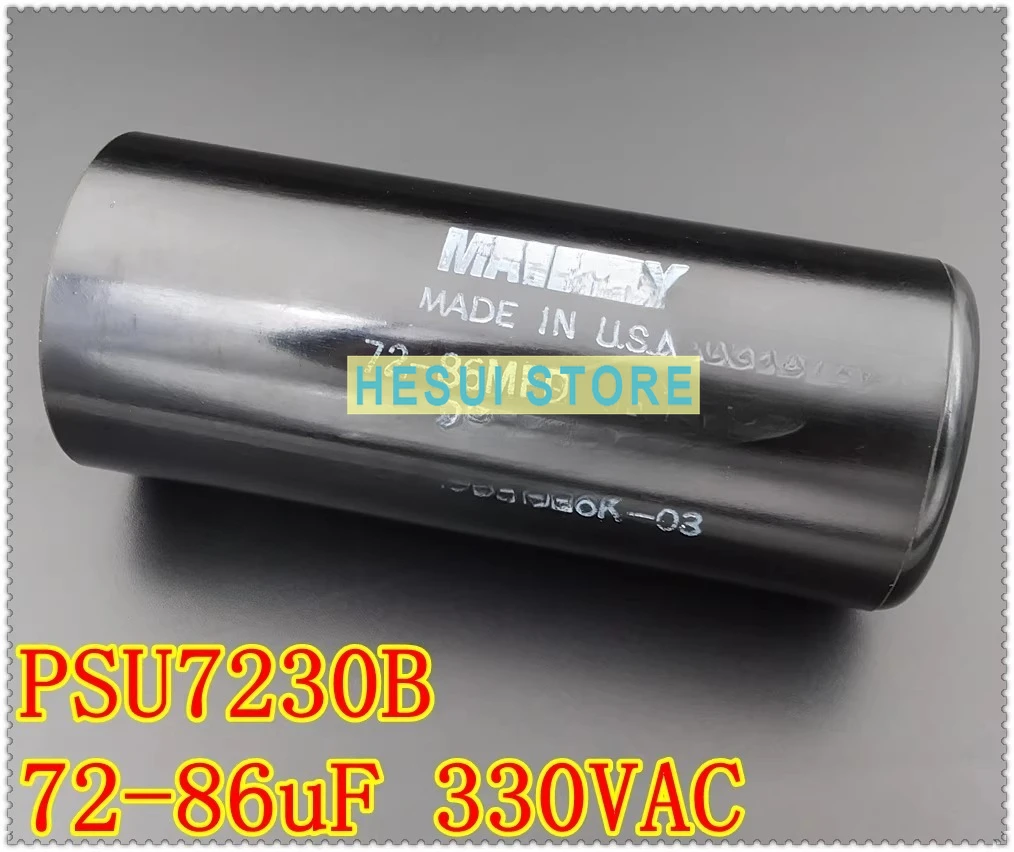72-86uF 330VAC MALLORY PSU7230B 72-86MFD Start capacitor