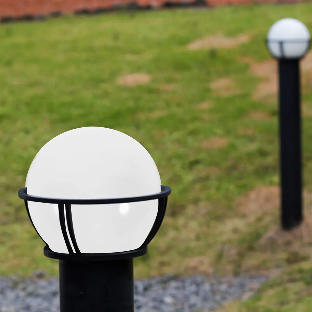 

2Pcs Globe Lampshade Acrylic Ball Light Cover Outdoor Wall Lamp Protector Garden Light Fixture Replacement Globe