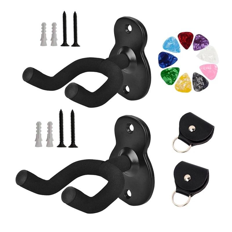 New Guitar Hanger Wall Mount Non-Slip Holder Stand For Guitar Ukulele Violin Guitar Instrument Accessories